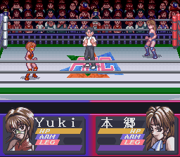 Bishoujo Wrestler Retsuden - Blizzard Yuki Rannyuu!! (Japan) In game screenshot
